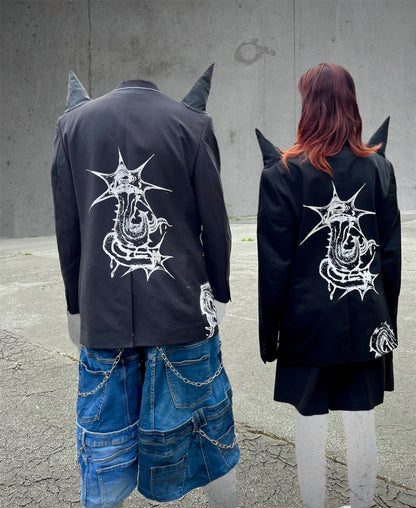 Punky blazer with spikes