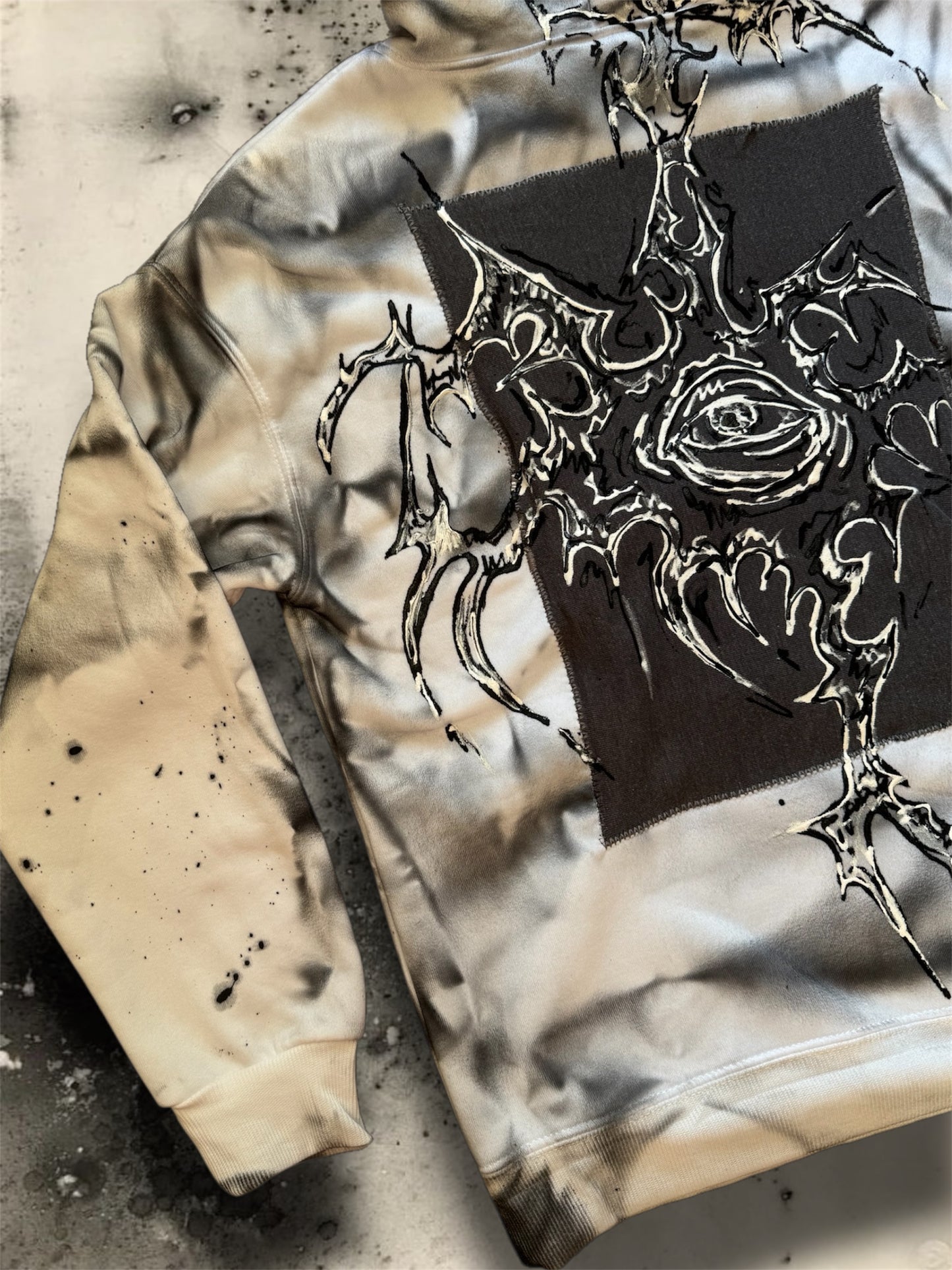 “Hugo” hand painted hoodie
