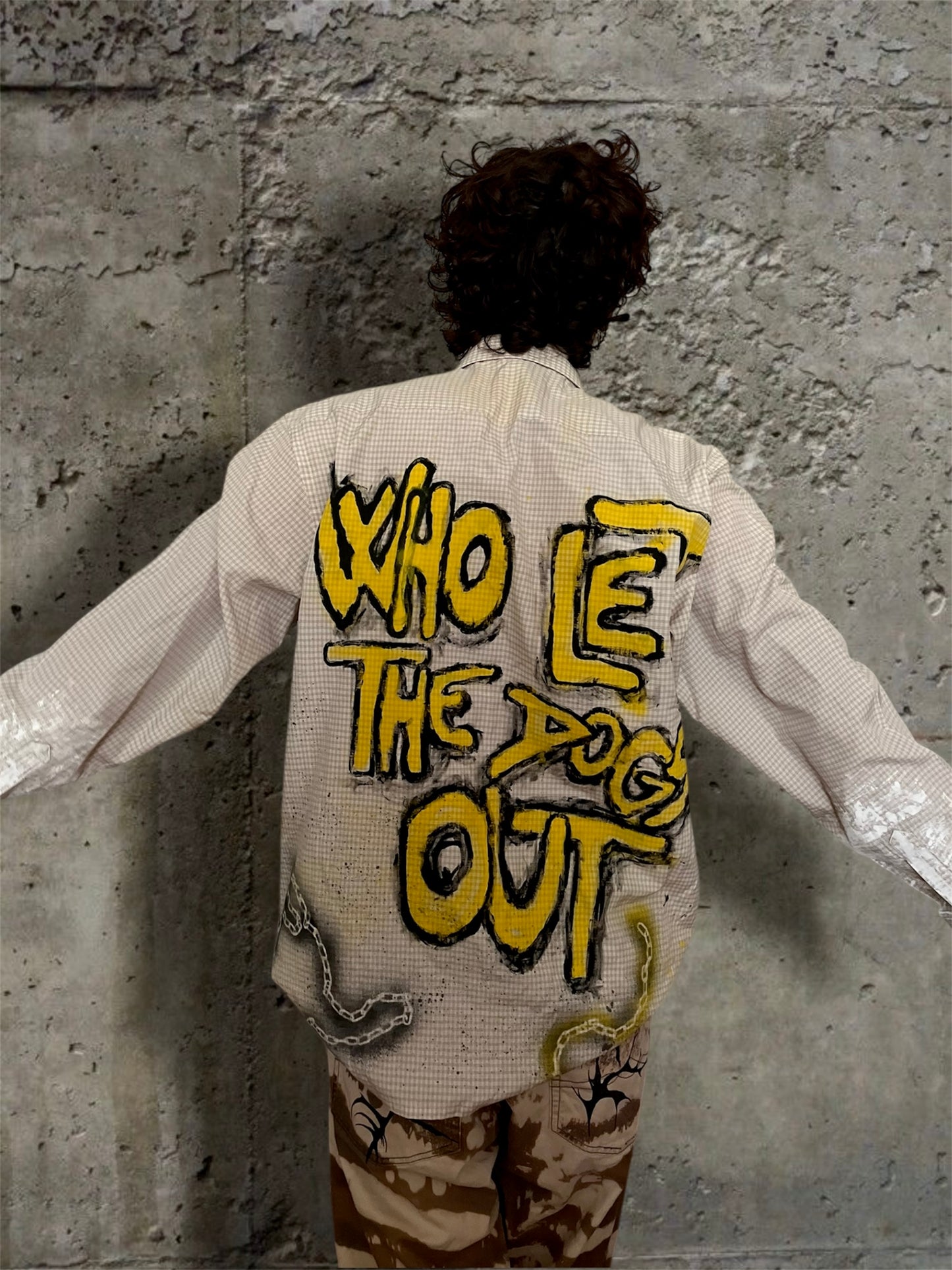 “Dogs” hand painted 1/1 shirt