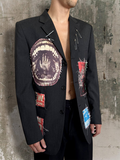 “Mistakes” upcycled blazer
