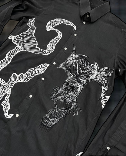 “Squiggles” grey shirt