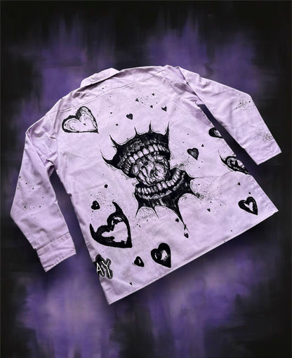 “LOVE ME ANYWAY” purple shirt