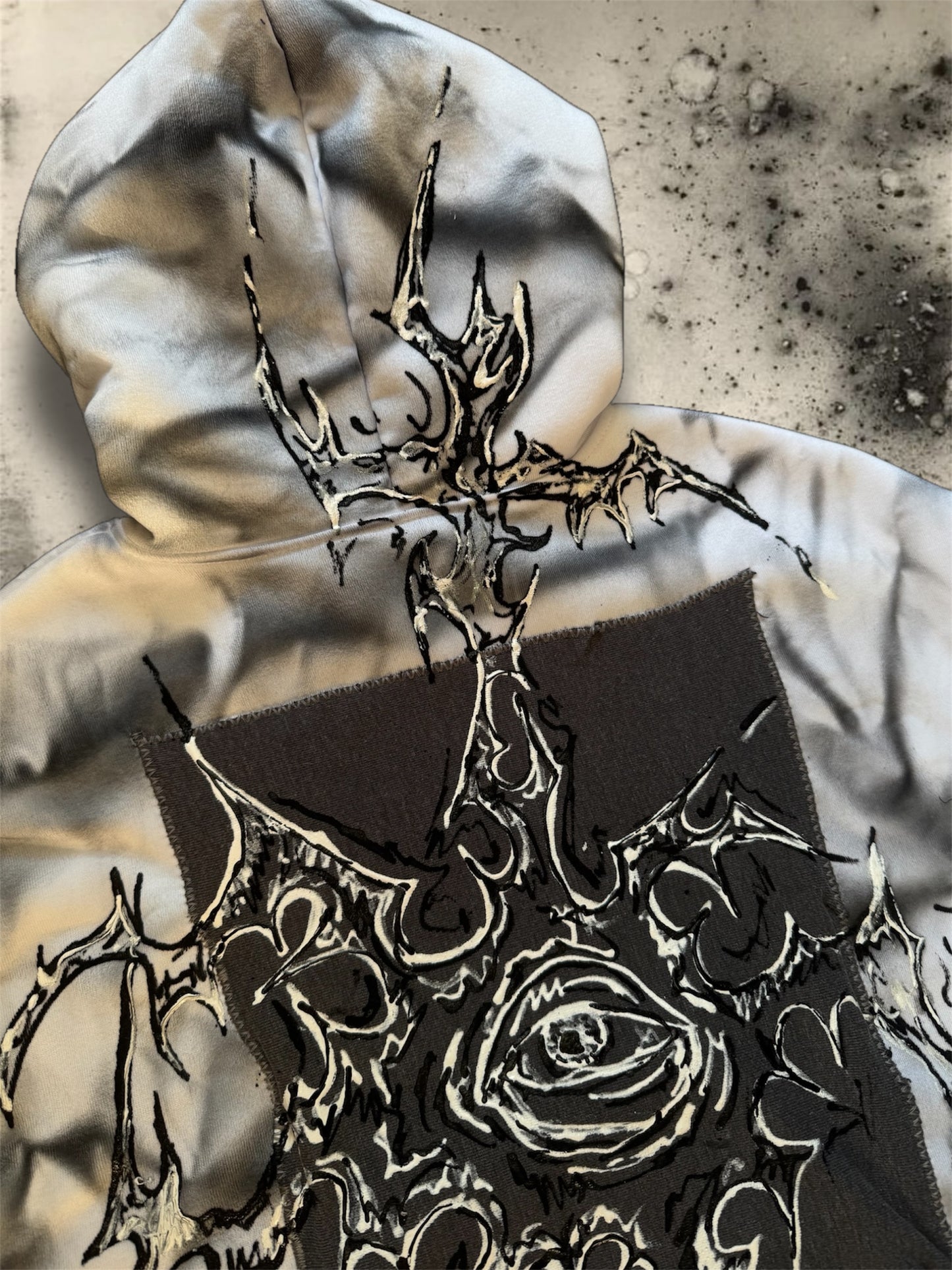 “Hugo” hand painted hoodie