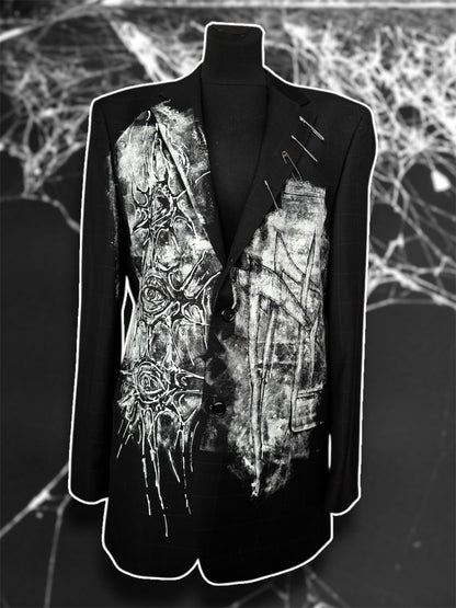 “Eyepocalypse” hand painted blazer