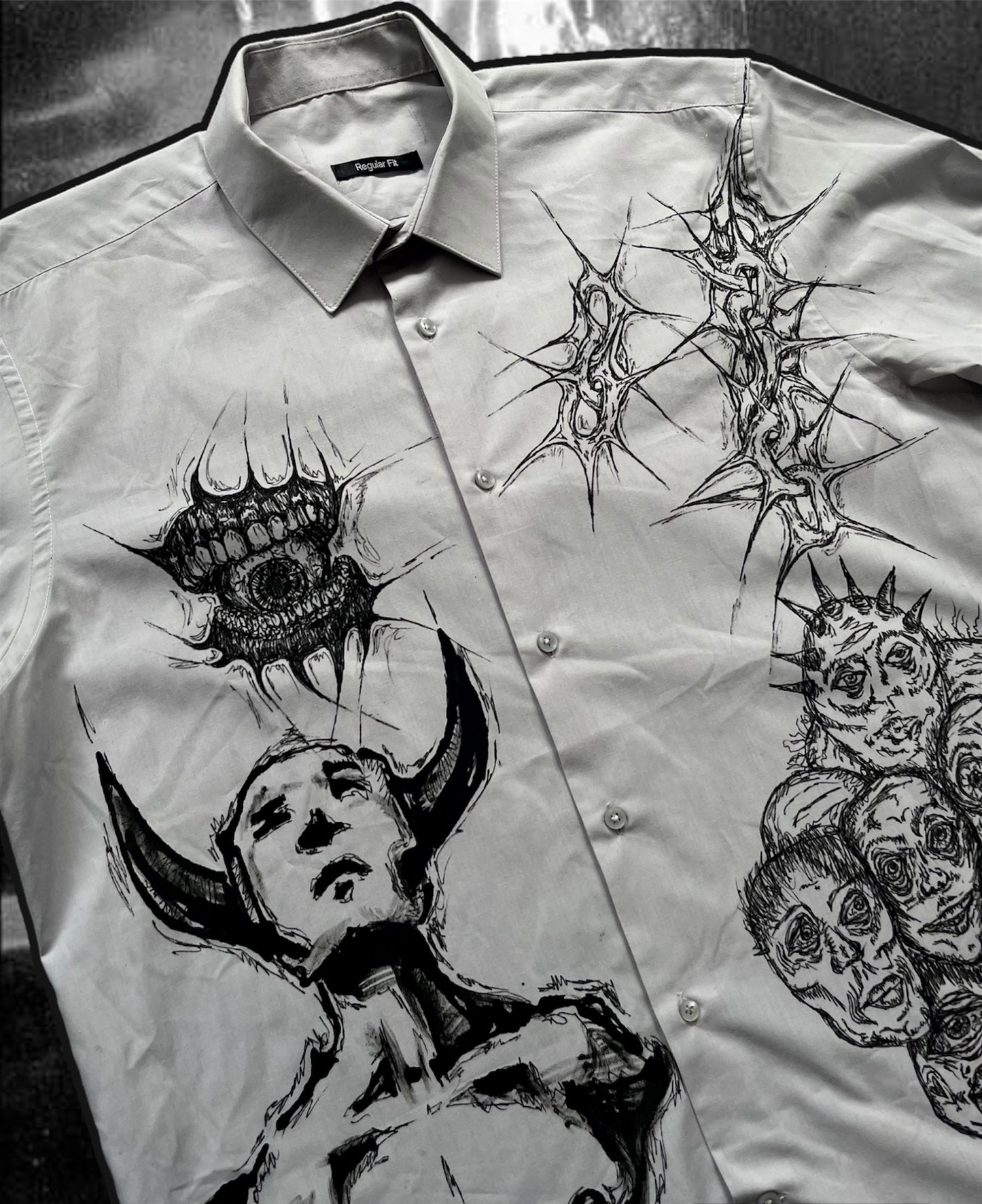 “EATING GOD” punk/alt style shirt