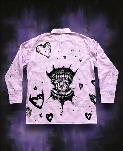 “LOVE ME ANYWAY” purple shirt