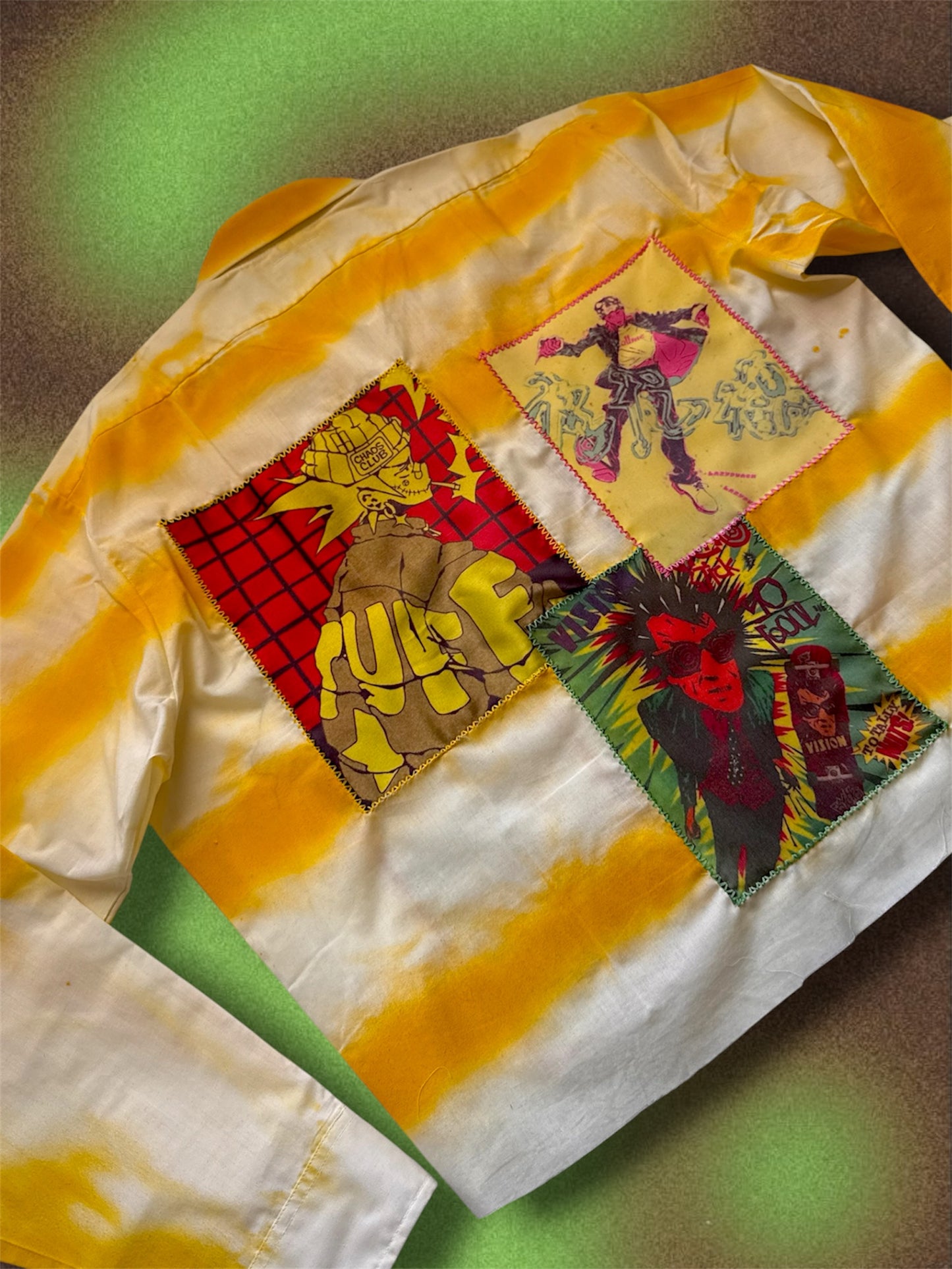 LEILA” Upcycled yellow shirt