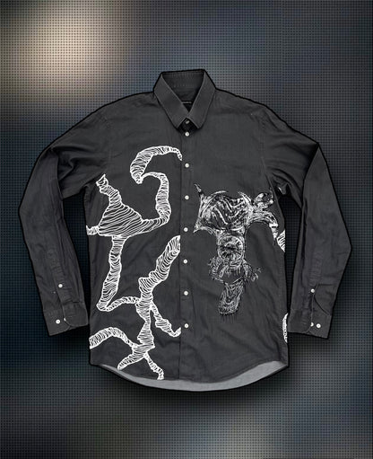 “Squiggles” grey shirt