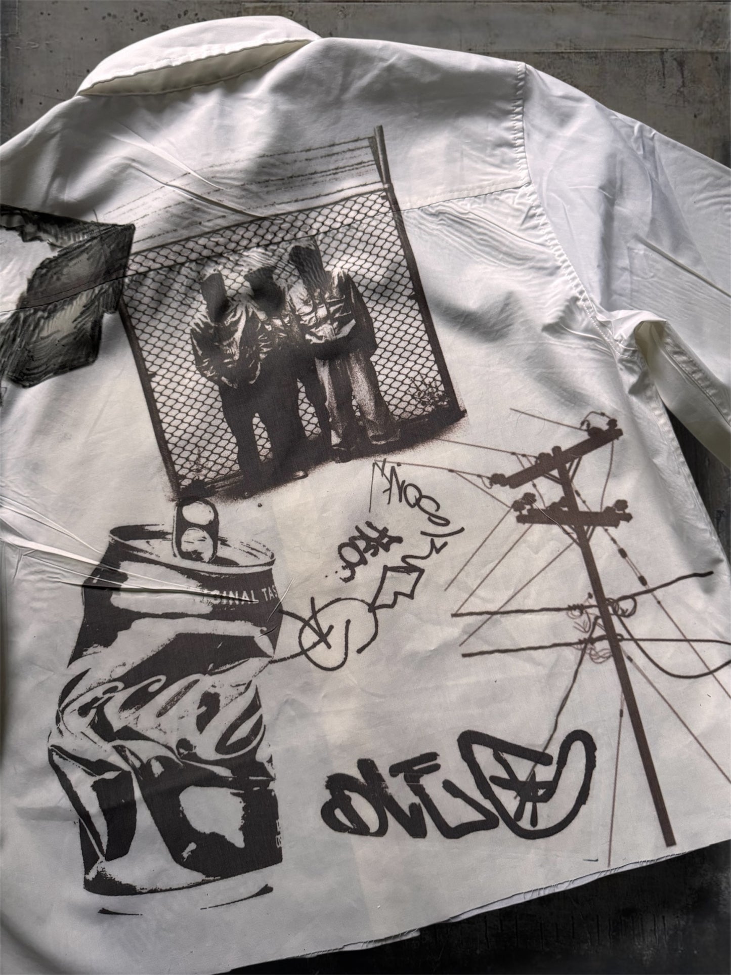 “News” 1/1 white shirt