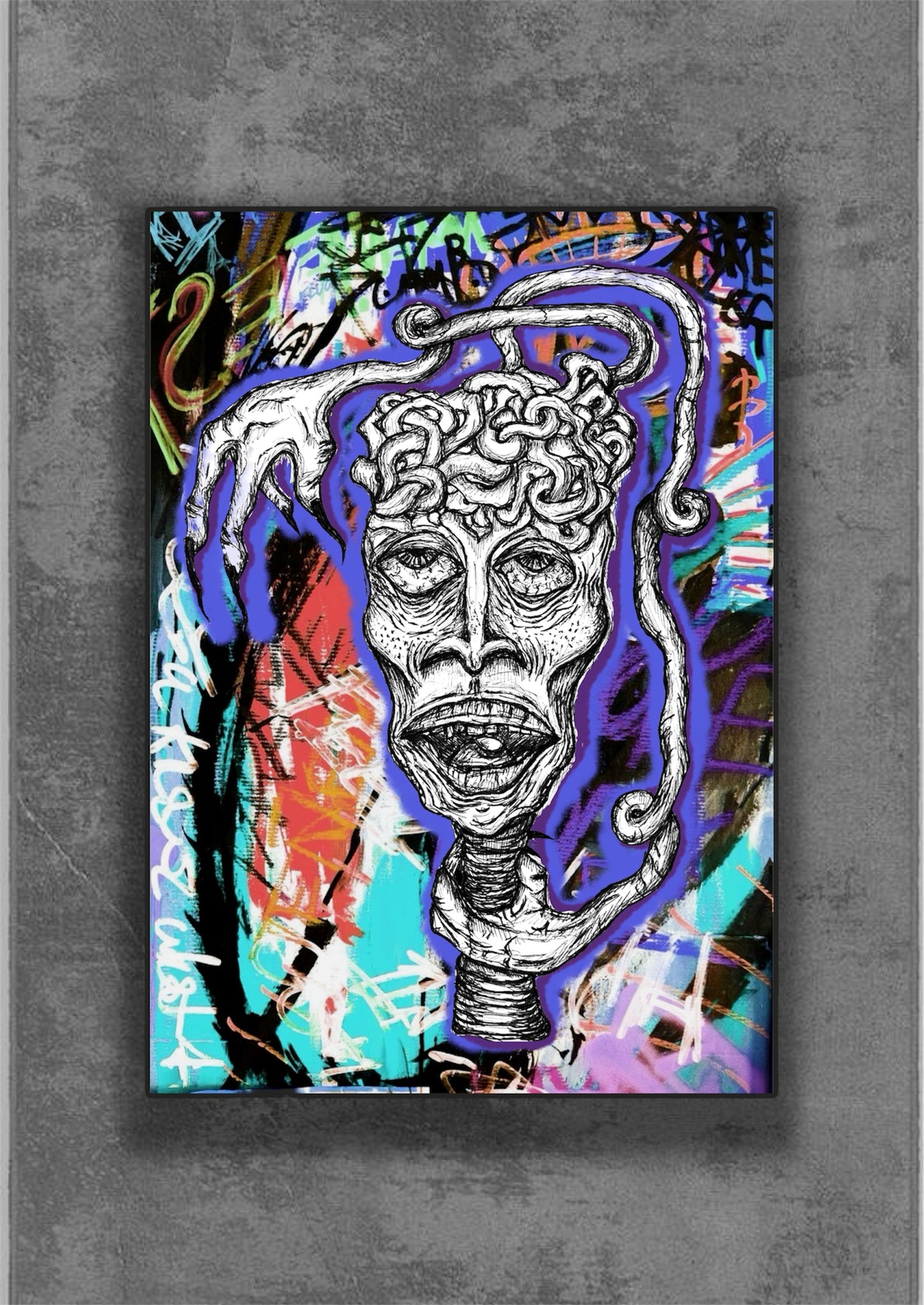 “Overthinking” art print
