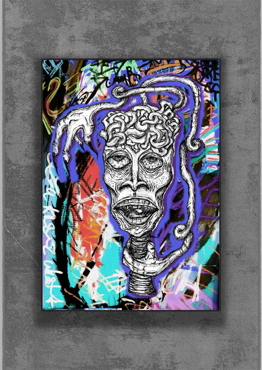 “Overthinking” art print