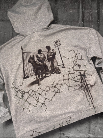 “Dogs” gray hoodie