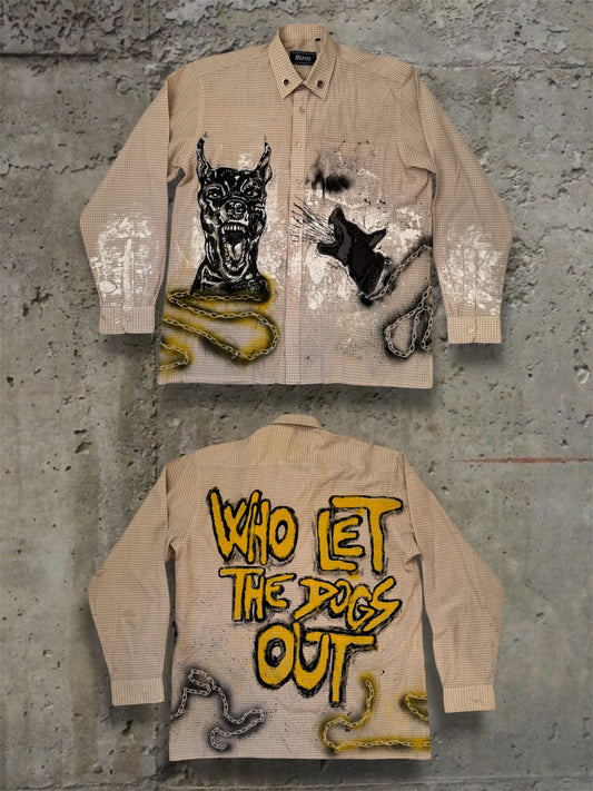 “Dogs” hand painted 1/1 shirt