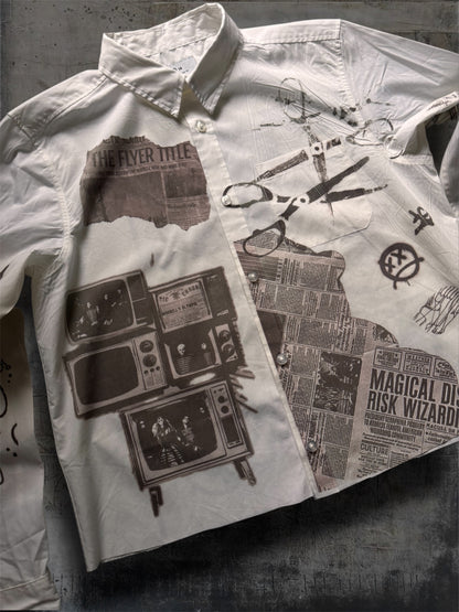 “News” 1/1 white shirt