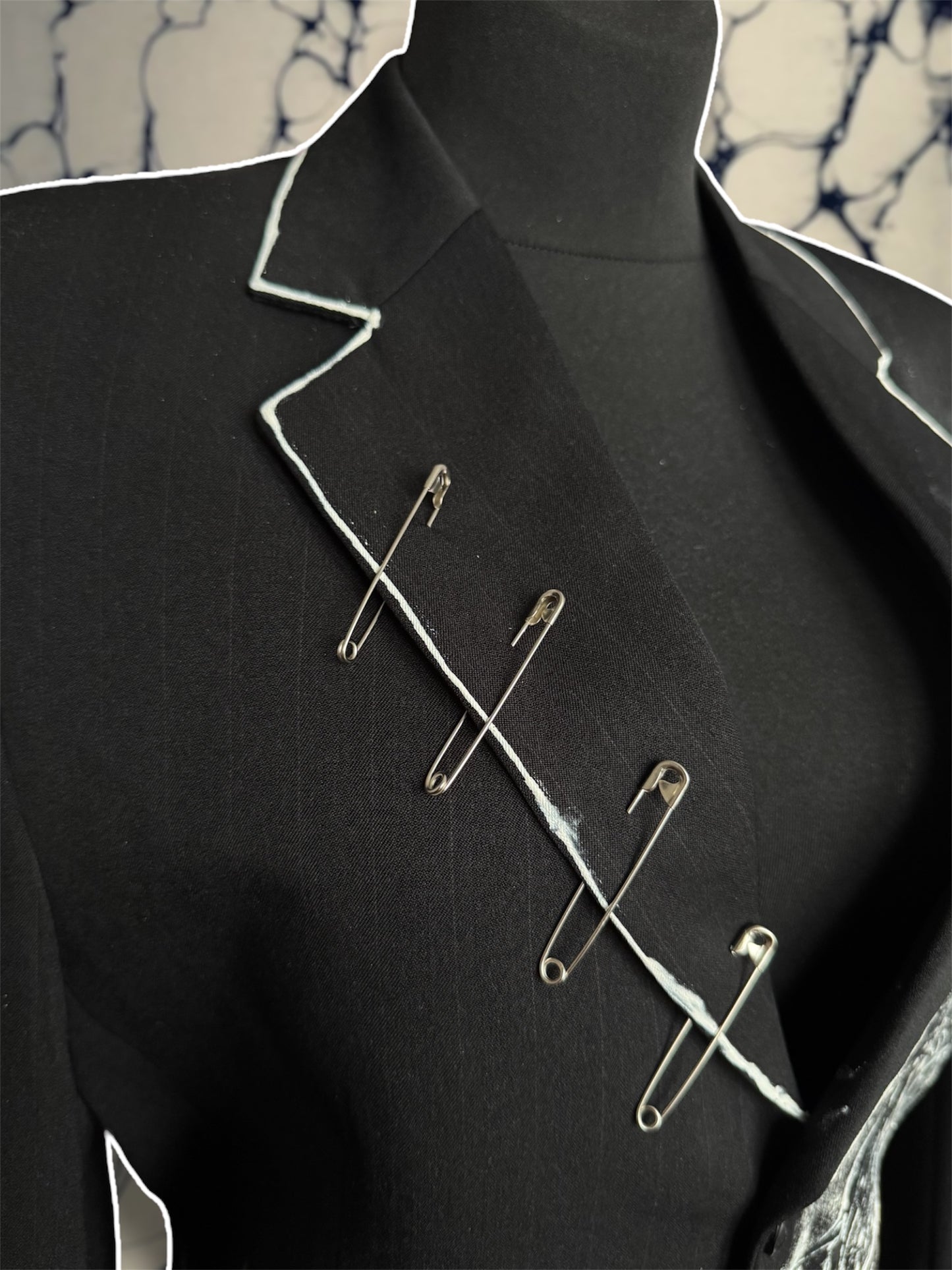 “Eat” hand painted blazer