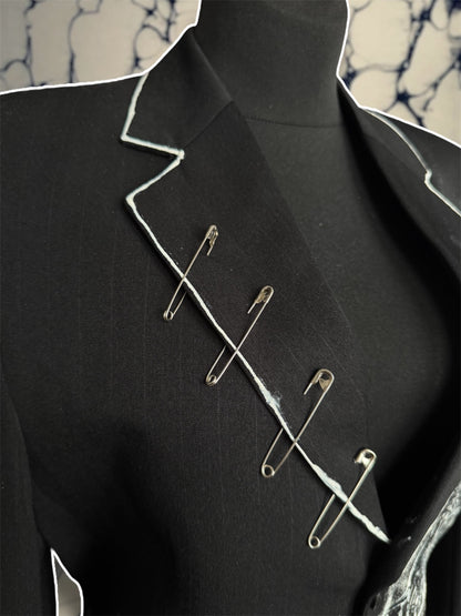 “Eat” hand painted blazer