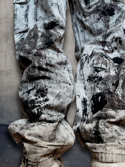 1/1 upcycled white trousers