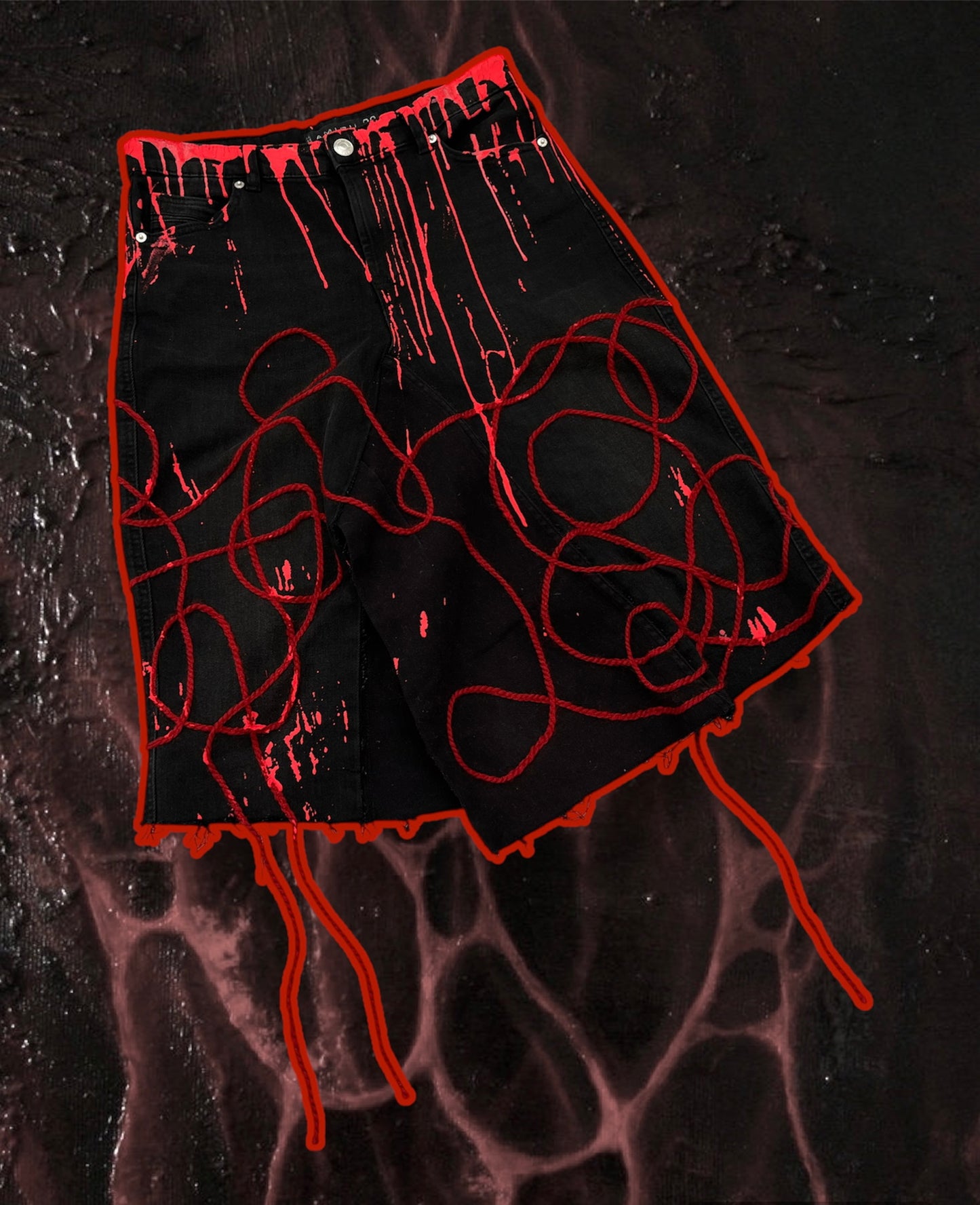 “Blood lines” black and red skirt
