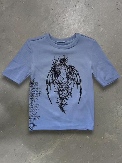 Alternative blue crop top