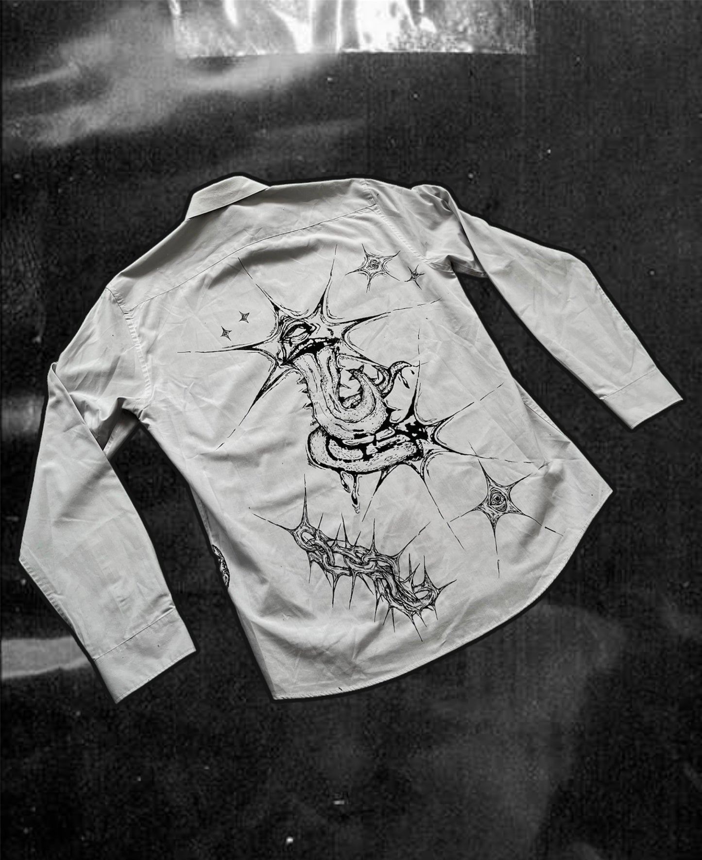 “EATING GOD” punk/alt style shirt