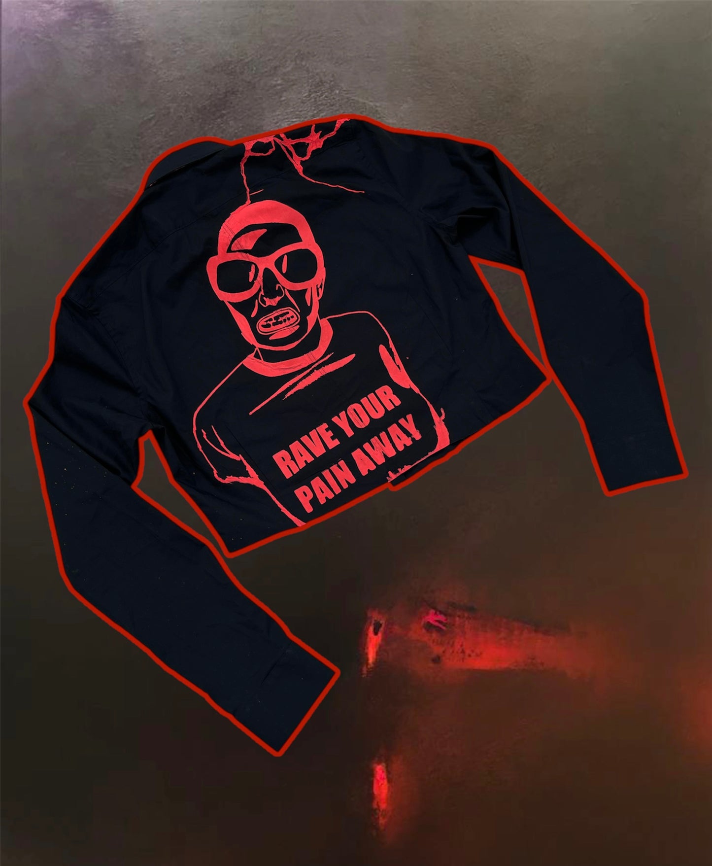 “Rave pain” upcycled shirts