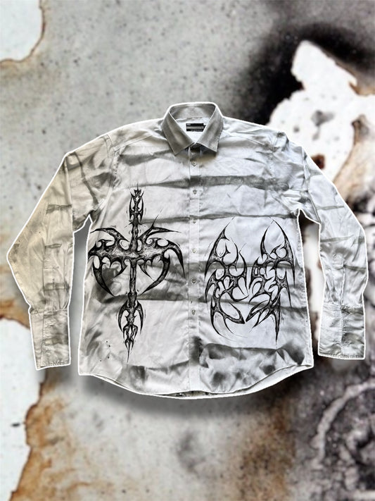 “Swordy” handpainted shirt