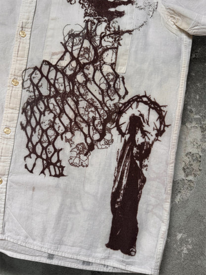 “Magic church” remade white shirt