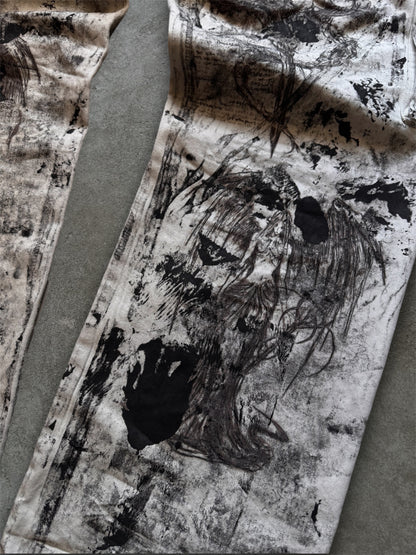 1/1 upcycled white trousers