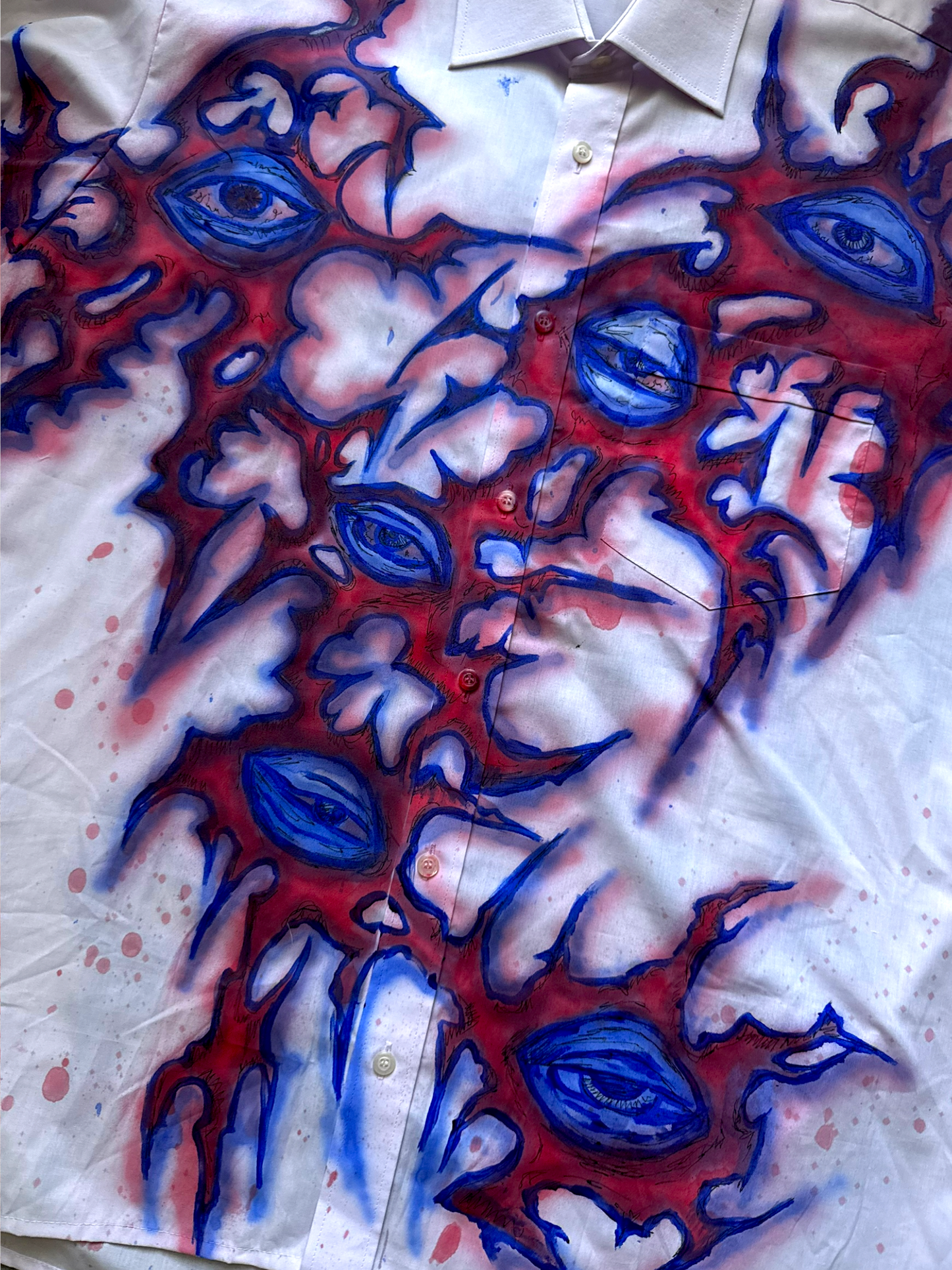 1/1 Painted lilac shirt