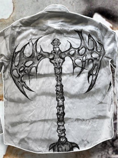 “Swordy” handpainted shirt