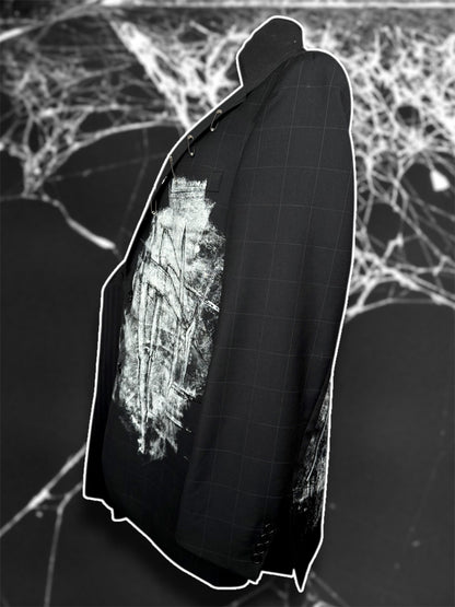 “Eyepocalypse” hand painted blazer