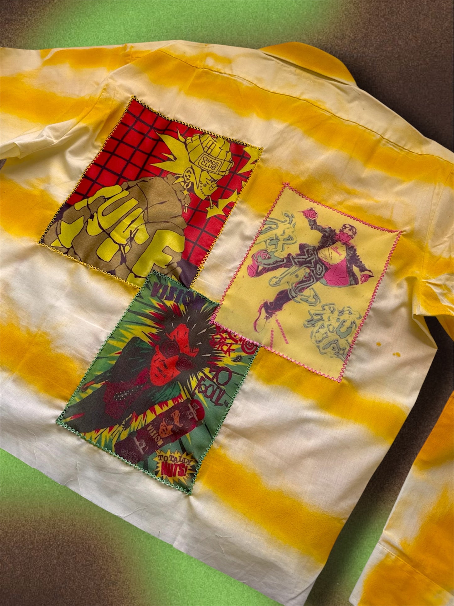 LEILA” Upcycled yellow shirt