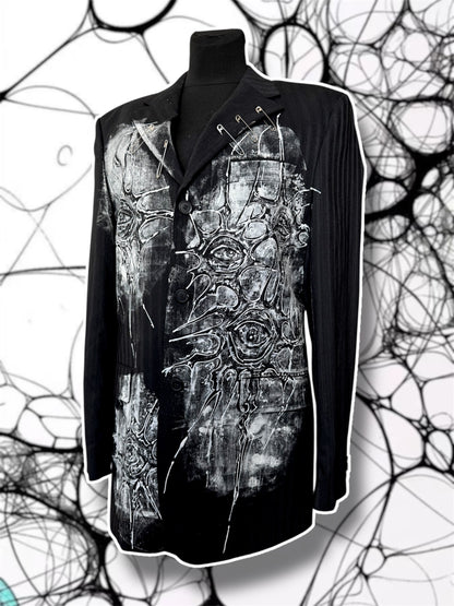 “Angelic” hand painted blazer