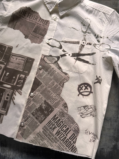 “News” 1/1 white shirt
