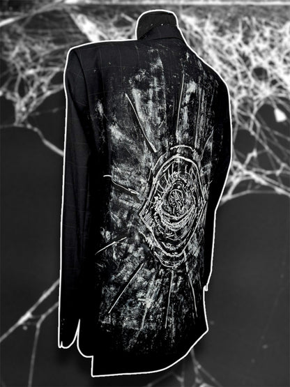 “Eyepocalypse” hand painted blazer