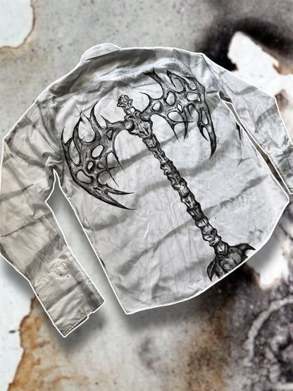 “Swordy” handpainted shirt