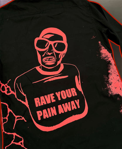 “Rave pain” upcycled shirts