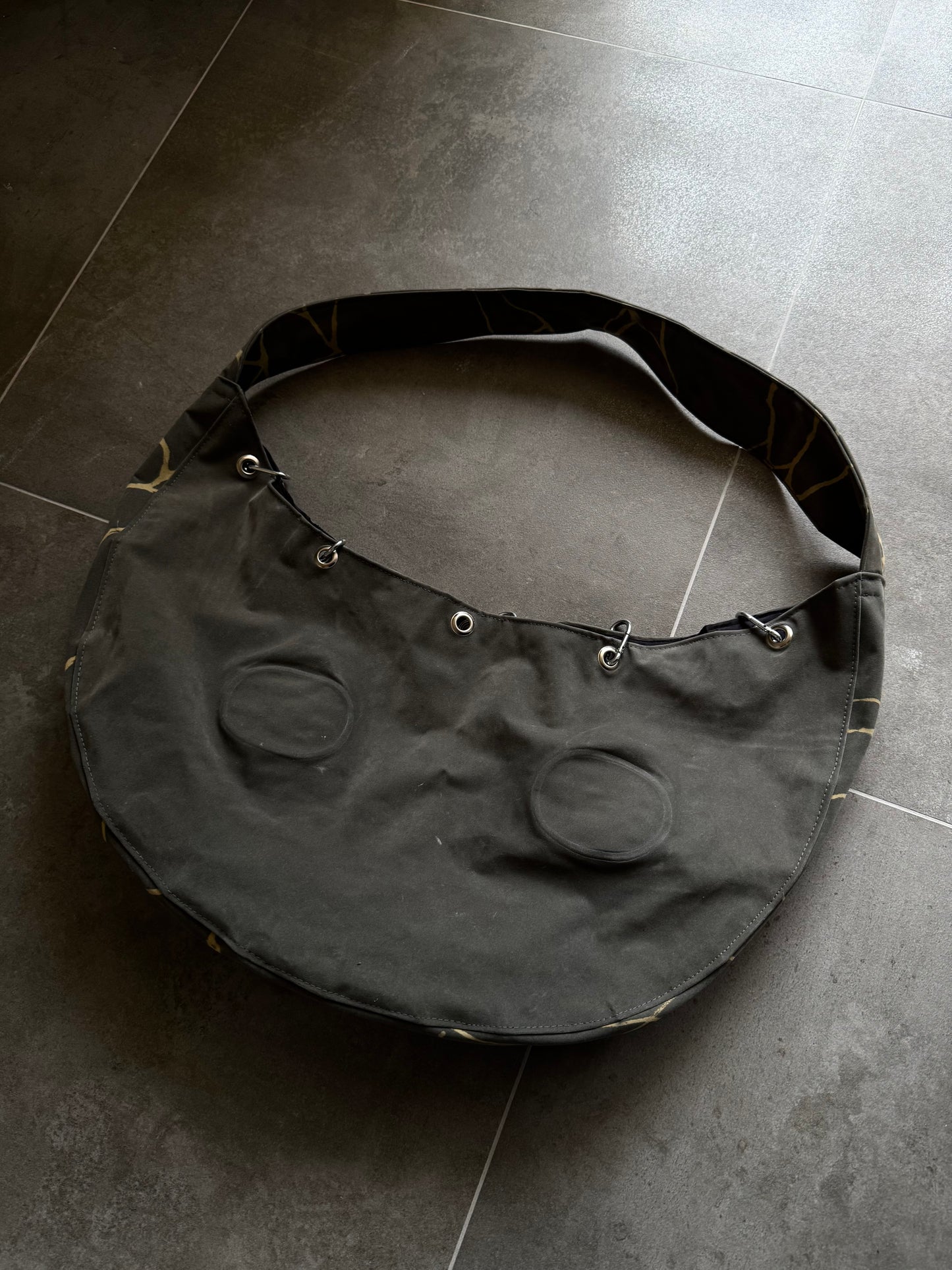 Large bag in khaki colour