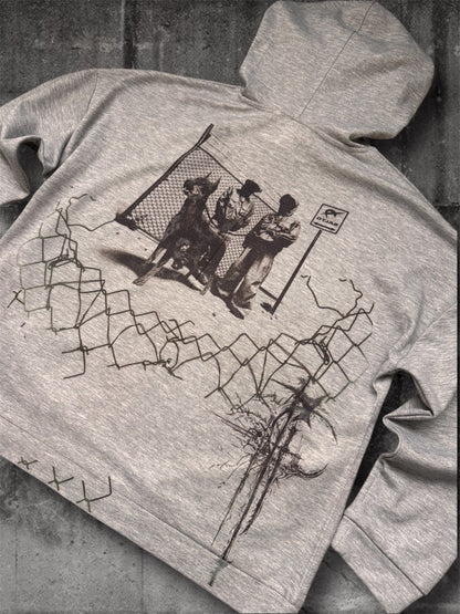 “Dogs” gray hoodie