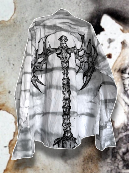 “Swordy” handpainted shirt