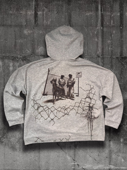 “Dogs” gray hoodie