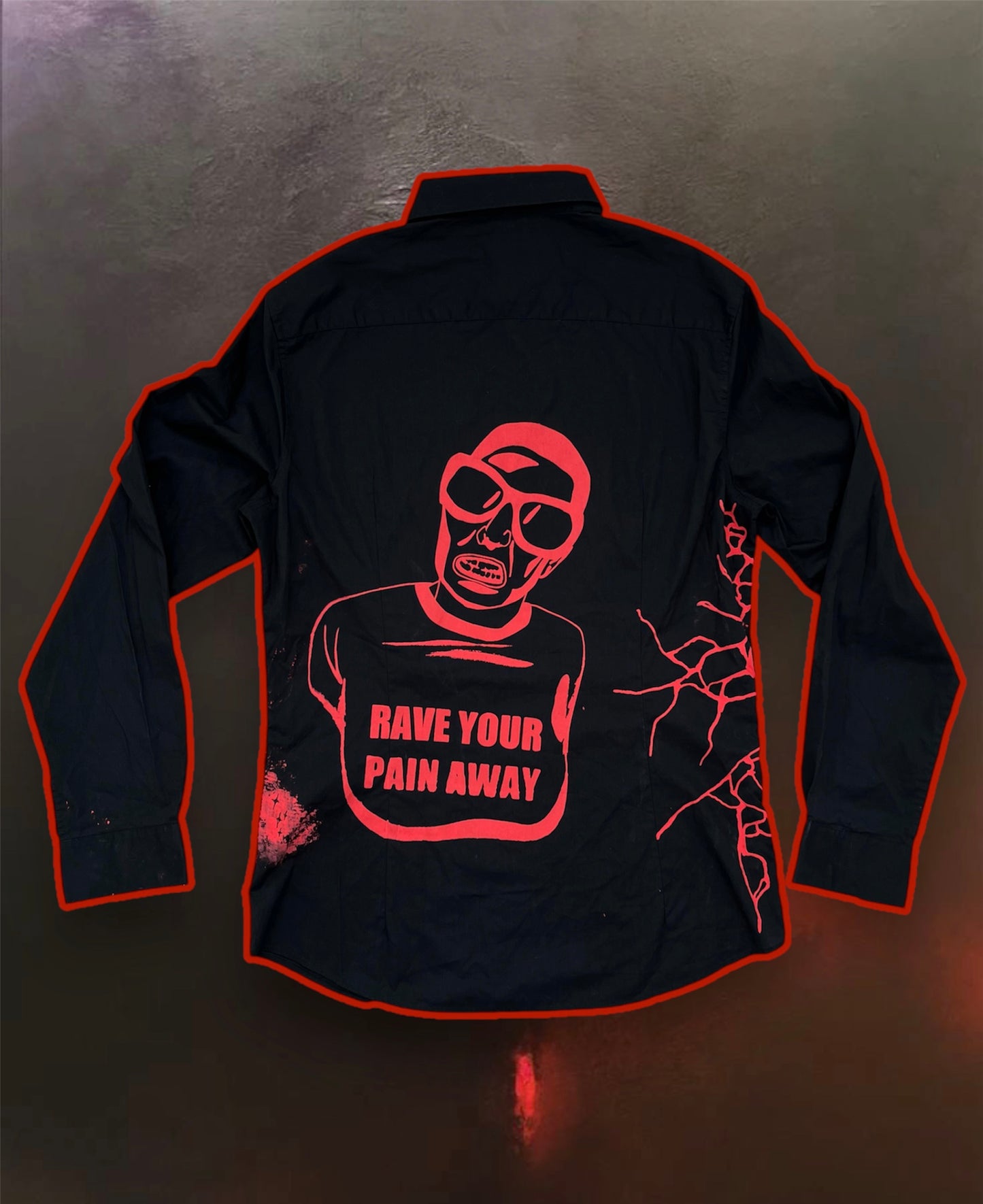 “Rave pain” upcycled shirts