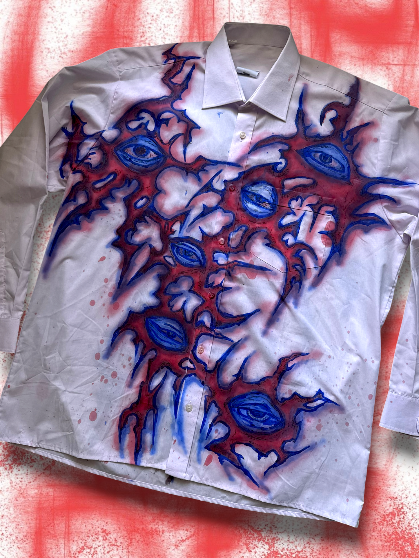 1/1 Painted lilac shirt