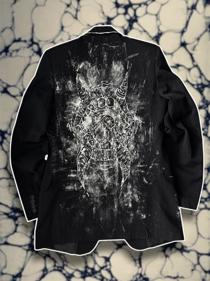 “Eat” hand painted blazer