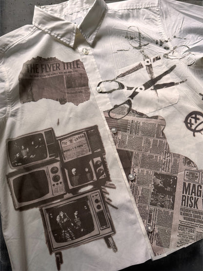 “News” 1/1 white shirt