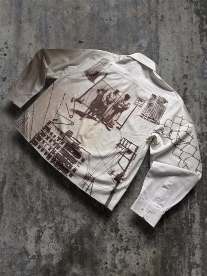 “Hood” 1/1 white shirt