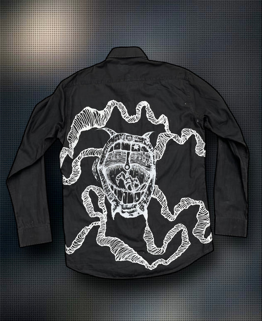 “Squiggles” grey shirt