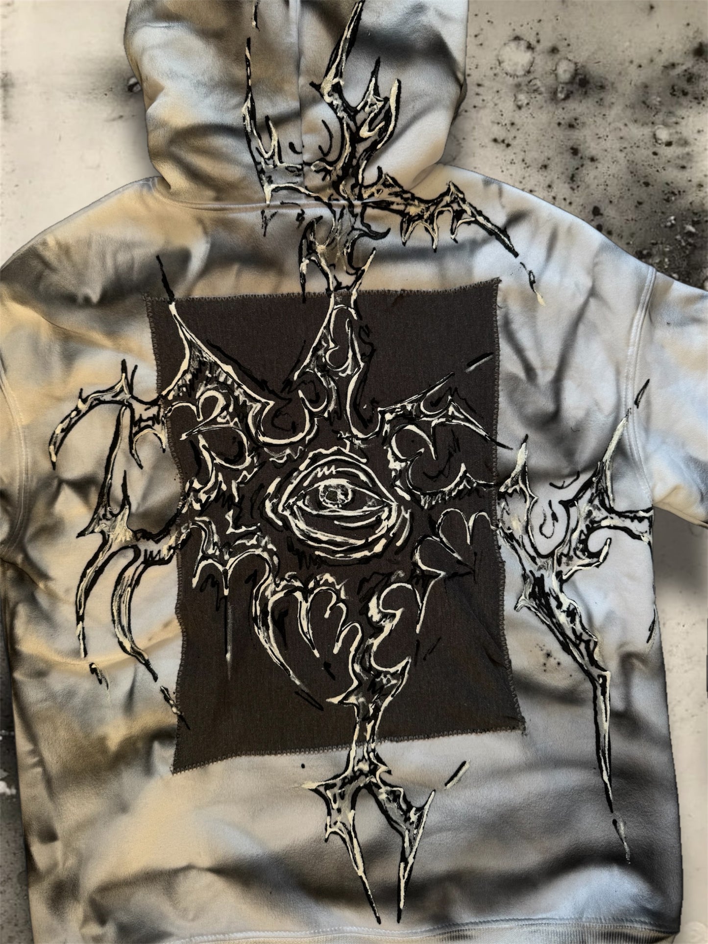“Hugo” hand painted hoodie