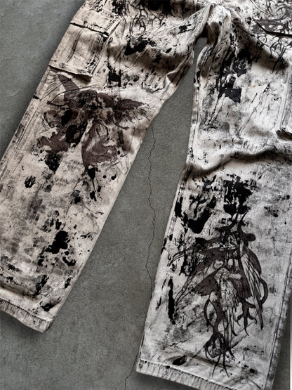 1/1 upcycled white trousers