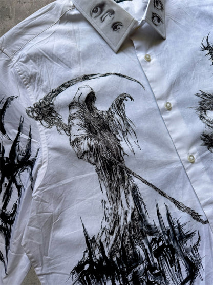 “Keeper” 1/1 cropped white shirt